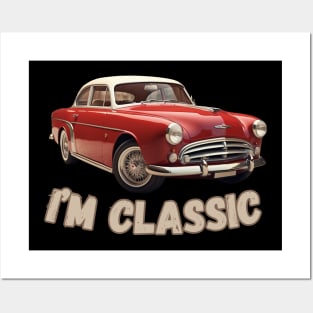 I'm classic | Funny vintage retro grunge t-shirt with old truck makes a great gift for dad, or husband especially Fathers Day Posters and Art